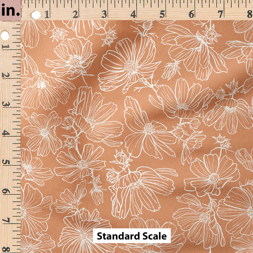 Ruler Scale for Summertime Floral (Caramel) by Hufton Studio